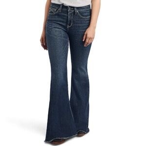 Ariat Blue Flare Wide Leg Jeans High-Waisted Vintage